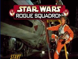 Star Wars Rogue Squadron title screen for Nintendo 64